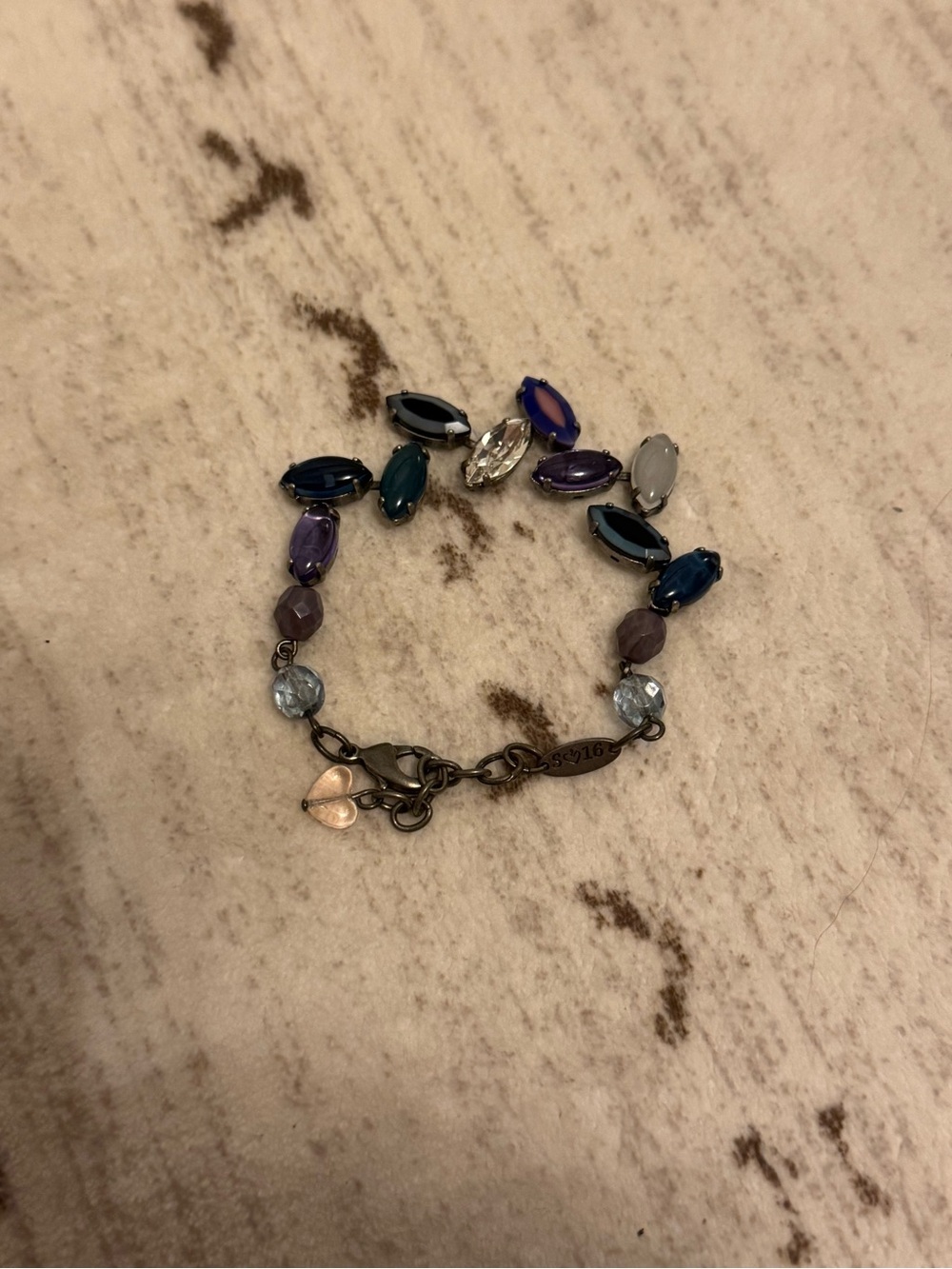 Multicolor Sabika co. Crystal Link Bracelet - Women Jewelry